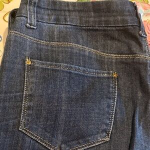 Blue jeans w/gold stitching from Harold’s. Size 12.